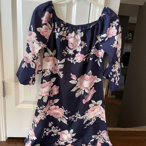 Floral print dress